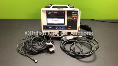 Medtronic Lifepak 20e Defibrillator / Monitor Including ECG and Printer Options with Hard Paddles, 1 x ECG Lead and 1 x Paddle Lead *Mfd 2011* (Powers Up)