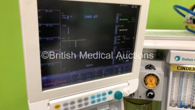 Datex-Ohmeda Aestiva/5 Anaesthesia Machine with Aestiva 7900 SmartVent Software Version - 4.8 PSVPro with Module Rack, E-CAiOV Gas Module with D-fend Water Trap and Spirometry Option *Mfd - 09/2010*, E-PRESTN Multiparameter Module with SPO2, T1-T2, P1--P2 - 2