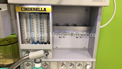 Datex-Ohmeda Aestiva/5 Anaesthesia Machine with Aestiva 7900 SmartVent Software Version - 4.8 PSVPro with Module Rack, E-CAiOV Gas Module with D-fend Water Trap and Spirometry Option *Mfd - 09/2010*, E-PRESTN Multiparameter Module with SPO2, T1-T2, P1--P2 - 5