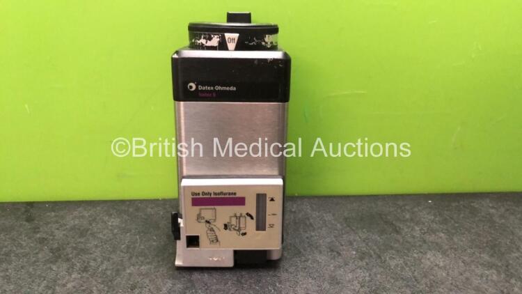 Datex Ohmeda Isoflurane Isotec 5 Vaporizer (Damaged Base Cover-See Photo)SN BCYE00660*