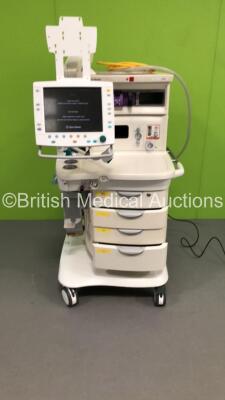 GE Datex Ohmeda Aisys Anaesthesia Machine *System Software - 08.01* with Aladin2 Isoflurane Vaporizer, GE E-CAiOV Gas Module with Spirometry Option, Fresh Gas Module and Mini D-fend Water Trap *Mfd - 01/2009*, Bellows and Hoses (Powers Up) *ANAP00935 / 64