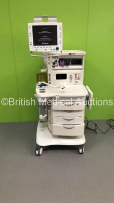 GE Datex Ohmeda Aisys Anaesthesia Machine *System Software - 08.01* with Aladin2 Isoflurane Vaporizer, GE E-CAiOV Gas Module with Spirometry Option and D-fend Water Trap *Mfd - 01/2009*, Bellows and Hoses (Powers Up) *ANAP00418 / 6491947 / BGAN00150*