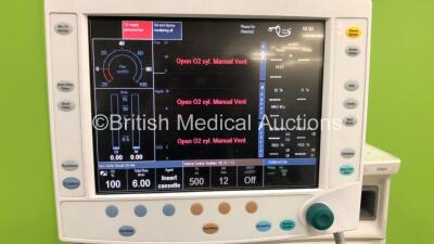 GE Datex Ohmeda Aisys Anaesthesia Machine *System Software - 08.01* with Aladin2 Isoflurane Vaporizer, GE E-CAiOV Gas Module with Spirometry Option and D-fend Water Trap *Mfd - 01/2009*, Bellows and Hoses (Powers Up) *ANAP00418 / 6491947 / BGAN00150* - 3