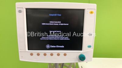 GE Datex Ohmeda Aespire View *Software Version - 06.20* Anaesthesia Machine with Absorber, Bellows, Oxygen Mixer and Hoses (Powers Up) *APHR00734* - 2