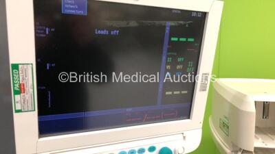 GE Datex Ohmeda Aespire Anaesthesia Machine with Aespire 7900 SmartVent Software Version 4.8 PSVPro, Datex-Ohmeda Anaesthesia Monitor with Module Rack and E-PRESTN Multiparameter Module with SPO2, T1 T2, P1 P2, NIBP and ECG Options *Mfd - 10/2009*, Oxygen - 2