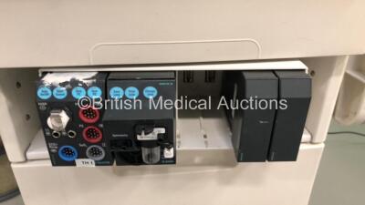 Datex Ohmeda Aestiva/5 Anaesthesia Machine with SmartVent Software Version 3.5, S/5 Anaesthesia Monitor with Module Rack, M-NESTPR Multiparameter Module with NIBP, P1, P2, T1, T2, SPO2 and ECG+ Resp Options, M-CAiOV Gas Module with Spirometry Option and D - 8