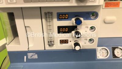 Drager Fabius GS Premium Anaesthesia Machine *Mfd - 2014* Software Version 3.34a - Total Run Hours - 10986 Total Vent Hours - 1366 with Bellows, Absorber and Hoses (Powers Up) - 4