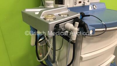 Drager Fabius GS Premium Anaesthesia Machine *Mfd - 2014* Software Version 3.34a - Total Run Hours - 10986 Total Vent Hours - 1366 with Bellows, Absorber and Hoses (Powers Up) - 5