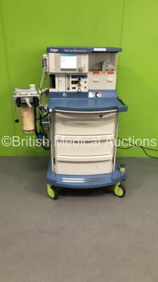 Drager Fabius GS Premium Anaesthesia Machine *Mfd - 2014* Software Version 3.34a - Total Run Hours - 13204 Total Vent Hours - 1293 with Bellows, Absorber and Hoses (Powers Up)
