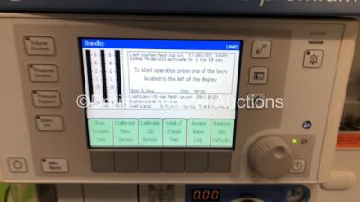 Drager Fabius GS Premium Anaesthesia Machine *Mfd - 2014* Software Version 3.34a - Total Run Hours - 13204 Total Vent Hours - 1293 with Bellows, Absorber and Hoses (Powers Up) - 2