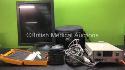 Mixed Lot Including 1 x Fisher & Paykel MR880AEK Respiratory Humidifier Unit (Powers Up) 1 x Model EBT 3B Power Tester In Carry Bag (Powers Up) 1 x Barco MFGD 5621 HD Monitor with 1 x AC Power Supply (Powers Up) 1 x Digit X Densitometer (No Power)