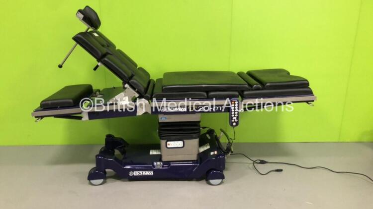 Eschmann T20-M+ Electric Operating Table *Mfd - 03/2010* with Shoulder Positioning Device, Cushions and Controller (Powers Up and Tested Working)