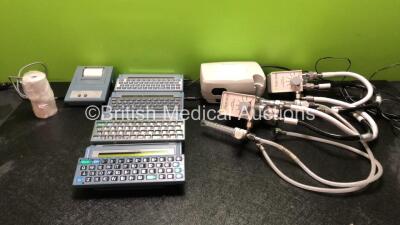 Mixed Lot Including 4 x Light Writer Units, 1 x 1 x Light Writer Printer, 1 x Henleys Medical Nebulizer and 2 x Inspiration Low Flow Air Oxygen Blenders *SN SL325/17988, SL35M6994, 306391, 306616, N150610309, 106T09B, 2963088*