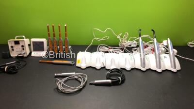 Job Lot Including 7 x 3M ESPE Elipar FreeLight 2 Docking Stations with 3 x Curing Lights, 1 x W&H elcomed Handpiece, 1 x W&H Implant Med Handpiece, 5 x Dentsply SmartLite PS Curing Lights, 1 x J.Morita DentaPort ZX and 1 x Analytic System B Model 1005 He