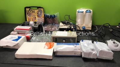 Job Lot of Dental Accessories Including Adrenaline Injections, Biological Dip Slides, Tray Lining Papers, Impression Materials, Saliva Ejectors, Irrigation Solutions, 1 x Bobcat Drive Unit and 1 x Dentsply Dual Select Unit