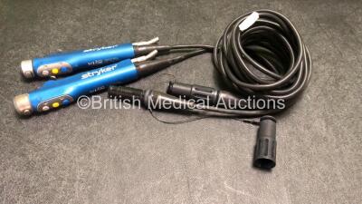 2 x Stryker Ref 375-708-500 Formula 180 Arthroscopic Shaver Handpieces *SN 11A015784, 08B003504*