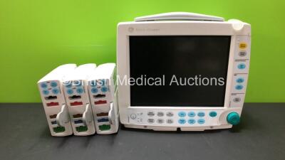 Job Lot Including 1 x GE Datex -Ohmeda F-FMW-01 Patient Monitor *Mfd 2012* (No Power) with 1 x GE E-PSMP-01 Module *Mfd 2016-11* and 2 x GE E-PSMP-00 Modules *Mfd 2007*