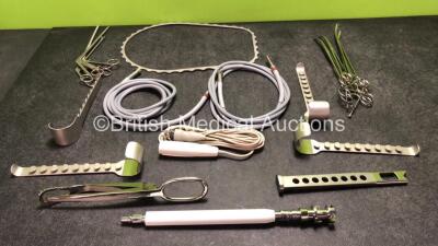 Mixed Lot Including Light Source Cables, and Surgical Instruments