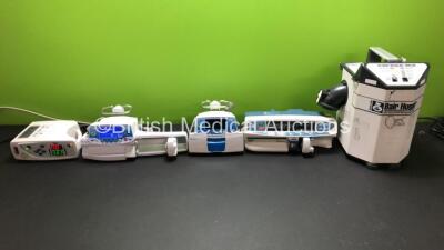 Mixed Lot Including 1 x Cardinal Health Alaris GH Syringe Pump, 1 x Augustine Bair Hugger Warming Unit 505, 1 x Masimo Rad-8 Signal Extraction Pulse Oximeter, 1 x Fresenius Kabi Volumat MC Agilia and 1 x Fresenius Kabi Injectomat MC Agilia