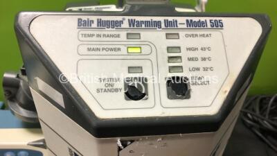 Mixed Lot Including 1 x Cardinal Health Alaris GH Syringe Pump, 1 x Augustine Bair Hugger Warming Unit 505, 1 x Masimo Rad-8 Signal Extraction Pulse Oximeter, 1 x Fresenius Kabi Volumat MC Agilia and 1 x Fresenius Kabi Injectomat MC Agilia - 6