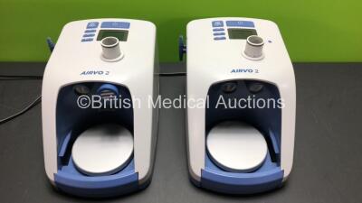 2 x Fisher&Paykel Airvo 2 Humidifiers *Mfd 2015* (Both Power Up with Dim Display) *150119010192 - 150119010203*