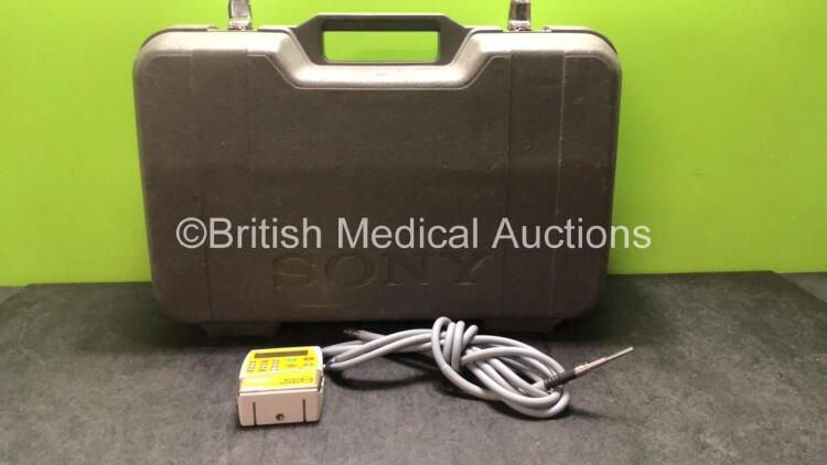 Mixed Lot Including 1 x Sony Camera Case, 1 x CME Medical Bodyguard 545 Epidural Infusion Pump (Untested Due to Possible Flat Battery) 1 x Miscellaneous Light Source Cable