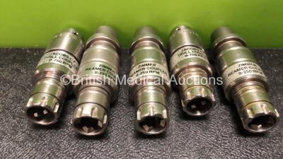 Job Lot of Attachment Including 3 x Microaire 7100-003 Jacobs 1/4 Drill Couplers and 3 x Microaire 7100-001 Zimmer Reamer Couplers - 2