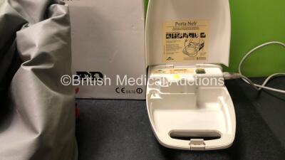 Mixed Lot Including 1 x UC 321PBT Precision Health Scales, 1 x Medic Aid Porta Neb Nebulizer (Powers Up) 1 x Huntleigh Breeze Pump with Mattress (Untested Due to Damaged Plug-See Photo) - 2