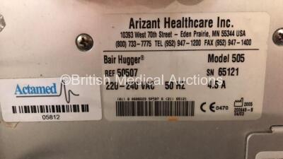 Arizant 3M Bair Hugger Warming Unit 505 (Powers Up) with 4 x Spare Hoses *65121* - 3