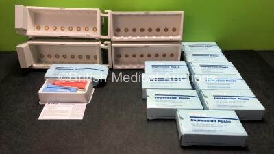 Mixed Lot Including 4 x Philips M8048A Module Racks, 10 x White Impression Paste Kits