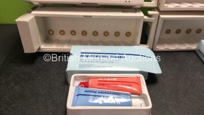 Mixed Lot Including 4 x Philips M8048A Module Racks, 10 x White Impression Paste Kits - 2