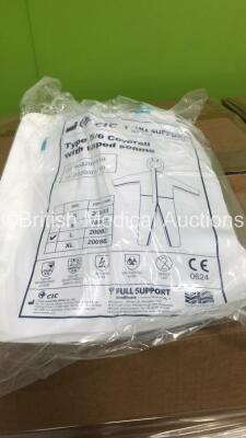 600 x CIC Full Support Healthcare Type 5/6 Coveralls with Taped Seams - 2
