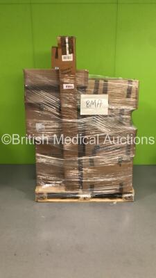 Pallet of Mixed Consumables Including Sammons Preston Softstraps, Omnifix 20ml Syringes, Terumo Capiox FX Advance Oxygenators, Molnlycke Barrier Extremity Drapes and Nipro Biohole Needles