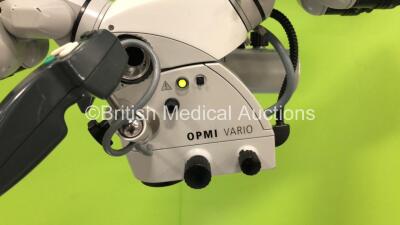 Zeiss OPMI Vario S8 Dual Operated Surgical Microscope with 2 x f170 Eyepieces on Zeiss S88 Stand (Powers Up with Good Bulb, Some Missing / Damaged Casing - See Photos) *6629503818* - 5