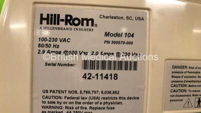 Hill-Rom The Vest 104 Airway Clearance System (Powers Up) with Foot Pump in Carry Bag - 4