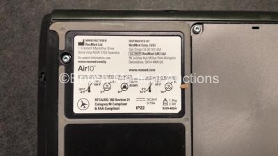 4 x ResMed Airsense 10 CPAP Units with 1 x AC Power Supply (All Power Up, 1 with Missing Side Cover-See Photo) *SN 23171683514, 23151373317, 23151858436, 23151170633* - 4