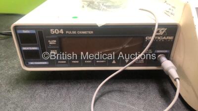 Mixed Lot Including 1 x Richard Wolf 2129 C02 Metromat Unit (Untested Due to No Power Supply) 1 x Criticare 504 Pulse Oximeter (Untested Due to No Power Supply) 1 x Smith & Nephew Vulcan EAS Electrothermal Arthroscopy System (Powers Up with Fault) 1 x Oly - 5