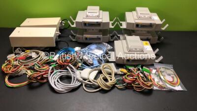 Job Lot Including 2 x Drager Power Supplies, 5 x Drager Infinity Docking Stations and Various Drager Monitor Leads