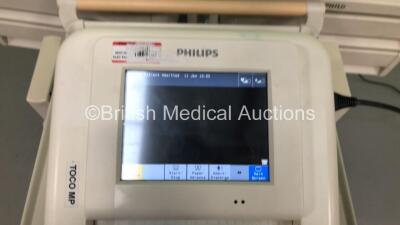 3 x Philips Avalon FM30 Fetal Monitors on Trolleys (All Power Up) - 2