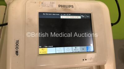 3 x Philips Avalon FM30 Fetal Monitors on Trolleys (All Power Up) - 3