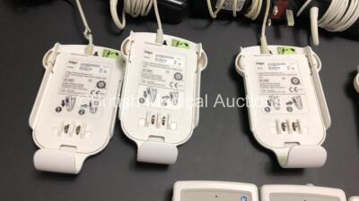Job Lot Including 8 x Drager Infinity M300 Patient Telemetry Monitors, 9 x Drager MP03401 ECG Leads and 9 x Drager MS29558 Bedside Chargers - 3
