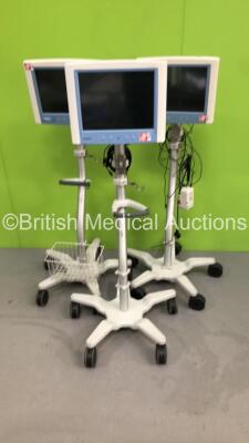 3 x Lidco Plus Hemodynamic Monitors on Stands (All HDD Removed) *IR313 / IR314 / IR315*