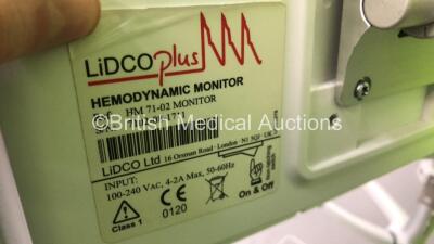 3 x Lidco Plus Hemodynamic Monitors on Stands (All HDD Removed) *IR313 / IR314 / IR315* - 4