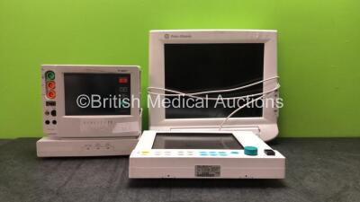 Mixed Lot Including 1 x Fukuda Denshi Dynascope Patient Monitor (No Power) 1 x Datex Ohmeda S/5 Patient Monitor and 1 x Datex Ohmeda Type DLCC1503 Monitor (Both Untested)