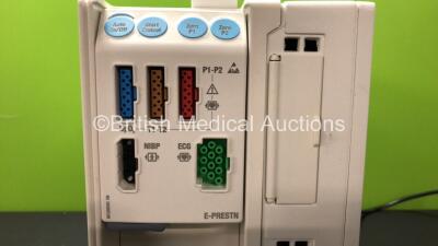 GE Datex-Ohmeda F-CM1-04 Anaesthesia Monitor (Powers Up with Slight White Distortion to Display) with 1 x GE Type E-PRESTN-00 Module *Mfd 2009-10* **SN 6339388 - 6552907** - 3