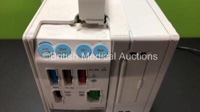 GE Datex-Ohmeda F-CM1-04 Anaesthesia Monitor (Powers Up with Damaged Handle Casing) with 1 x GE Type E-PRESTN-00 Module *Mfd 2007-11* (Damage Casing ) **SN 6342005 - 6350018** - 2