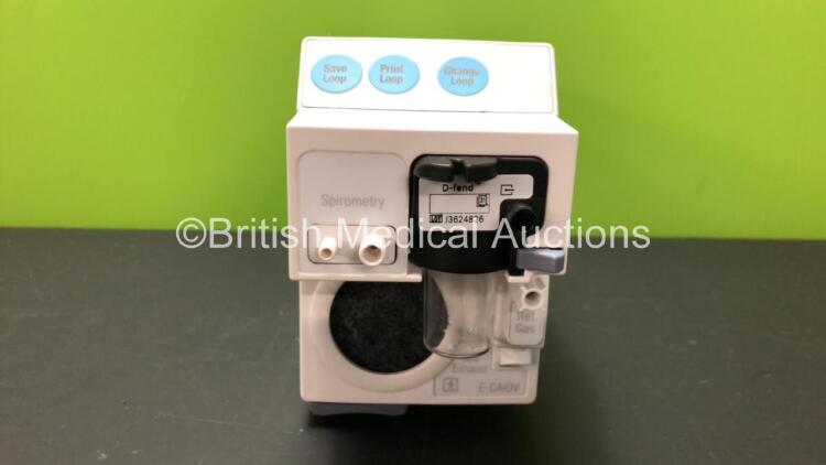 GE Type E-CAiOV-00 Gas Module with Spirometry and D-Fend Water Trap *Mfd 2009-10* **SN 6569088**