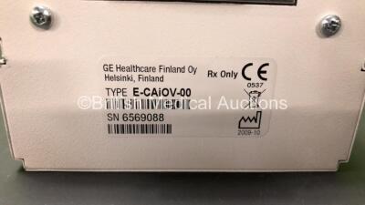 GE Type E-CAiOV-00 Gas Module with Spirometry and D-Fend Water Trap *Mfd 2009-10* **SN 6569088** - 3