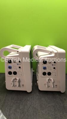 2 x EDAN iM60 Touch Screen Patient Monitors Including ECG, SpO2, NIBP, IBP1, IBP2, T1, T2 and CO2 Module Holder Options with 2 x Batteries, 2 x BP Hoses, 2 x BP Cuff, 2 x IBP Pressure Transducers, 2 x SpO2 Sensors, 2 x CO2 Sampling Lines, 2 x AC Power C - 3