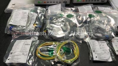 2 x EDAN iM60 Touch Screen Patient Monitors Including ECG, SpO2, NIBP, IBP1, IBP2, T1, T2 and CO2 Module Holder Options with 2 x Batteries, 2 x BP Hoses, 2 x BP Cuff, 2 x IBP Pressure Transducers, 2 x SpO2 Sensors, 2 x CO2 Sampling Lines, 2 x AC Power Cab - 3